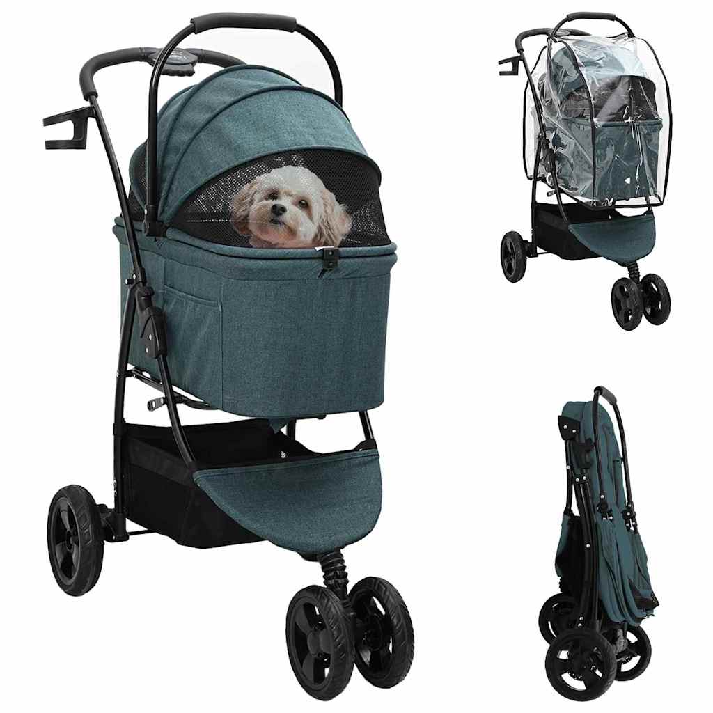 Poussette Pliante Pour Animaux 78 X 54 X 101 Cm Polyester