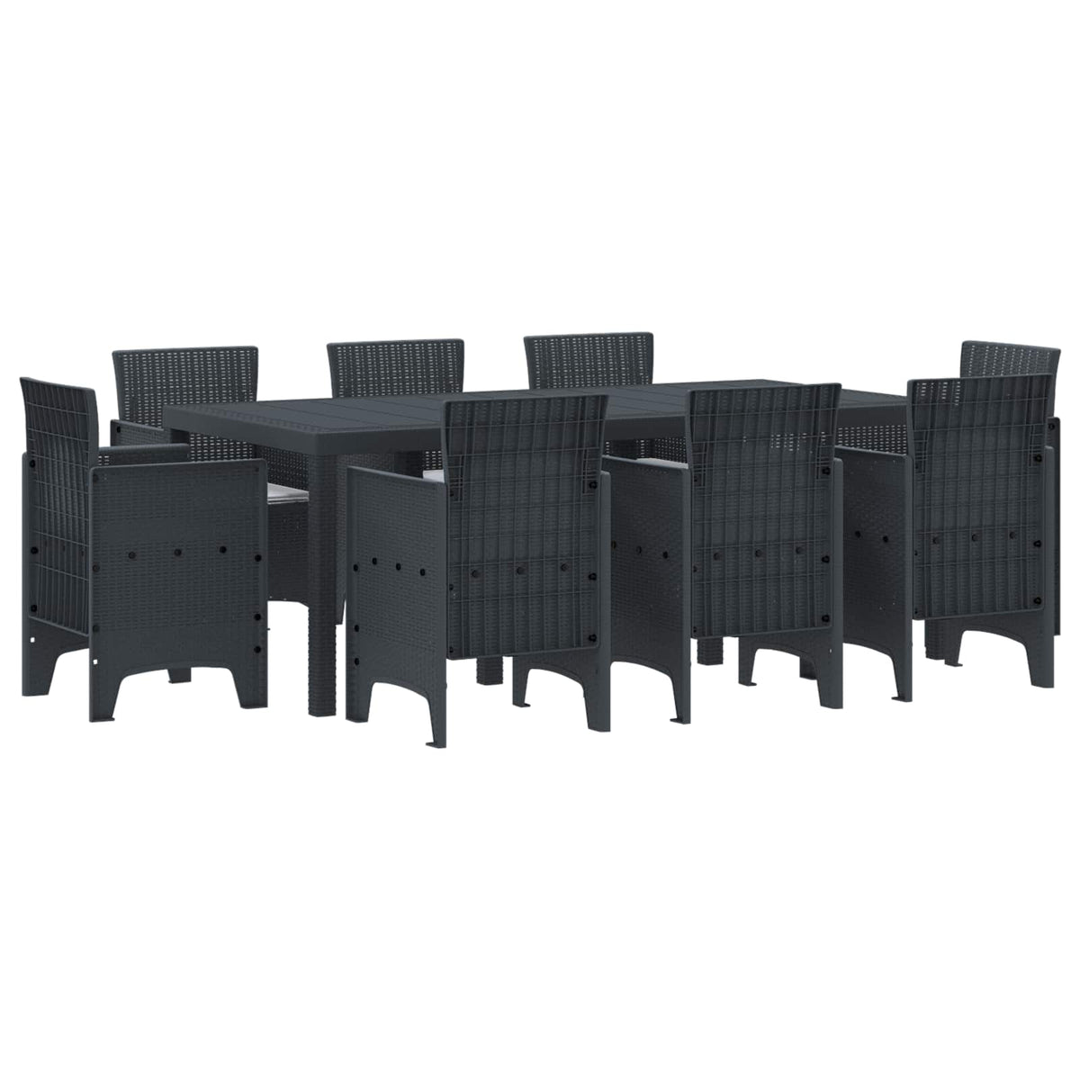 Ensemble De Salle À Manger Pour Jardin 9 Pc