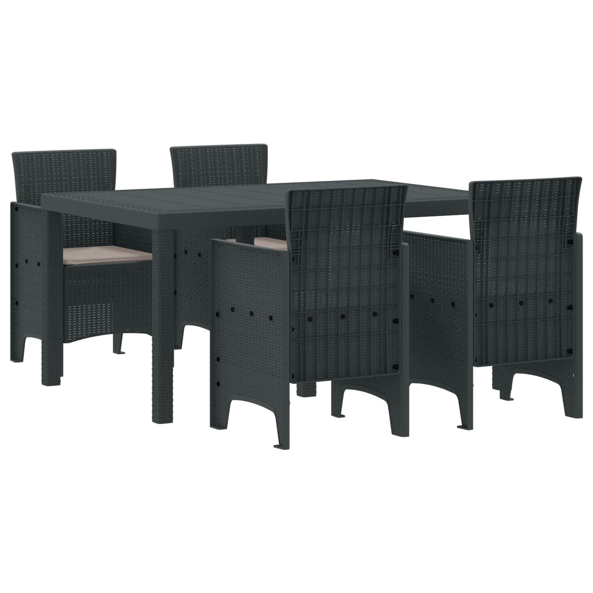 Ensemble De Salle À Manger Pour Jardin 5 Pc