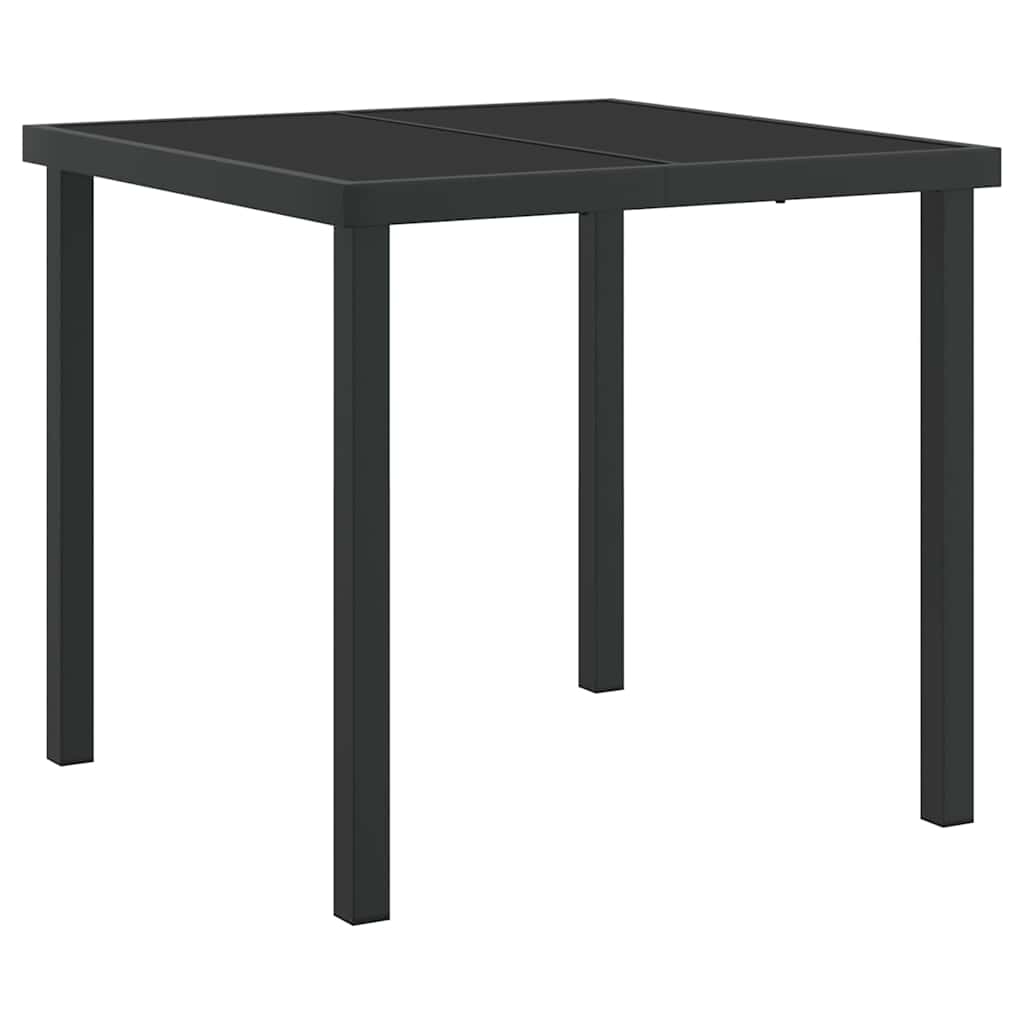 Ensemble De Salle À Manger Pour Jardin 5 Pc Noir Rotin Pe