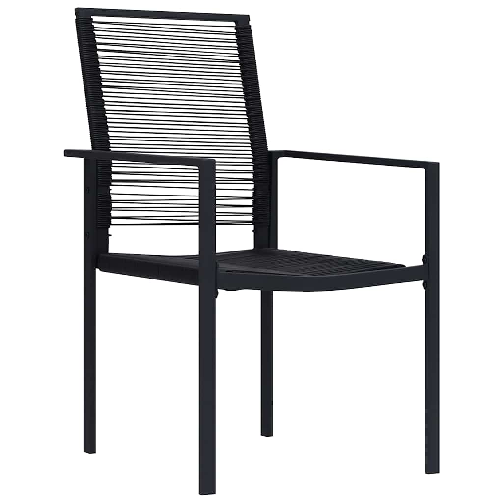 Ensemble De Salle À Manger Pour Jardin 5 Pc Noir