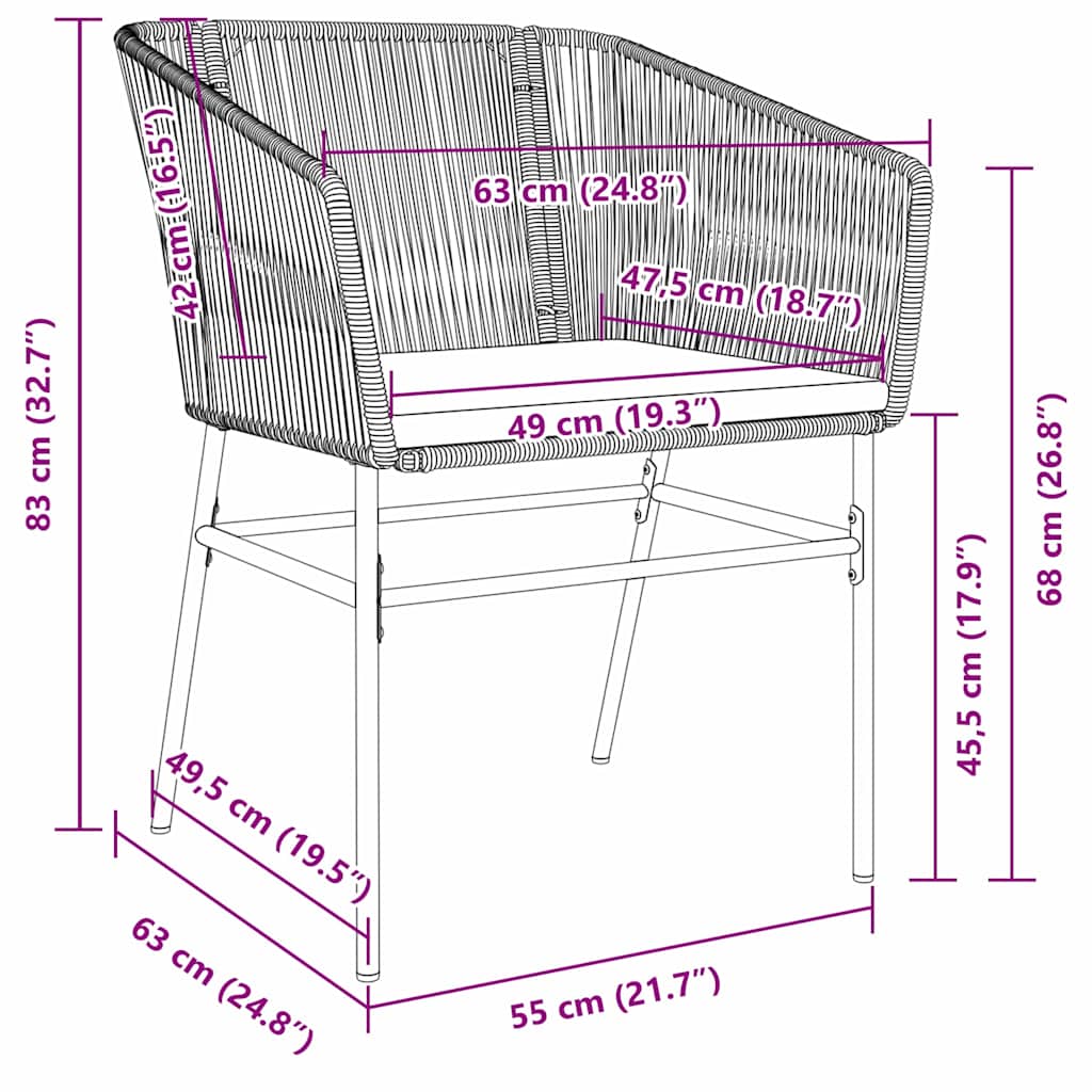 Ensemble De Salle À Manger Pour Jardin 7 Pc