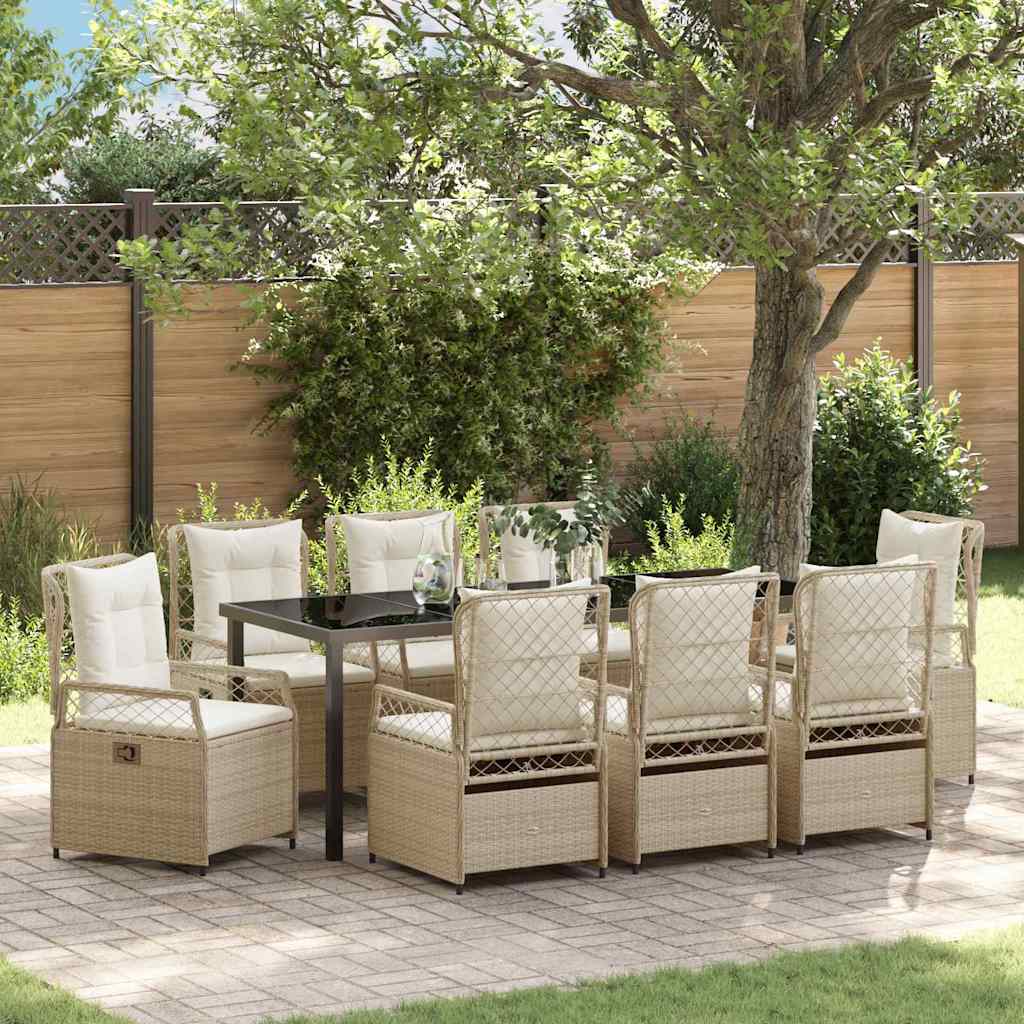 Ensemble De Salle À Manger Pour Jardin 9 Pc Polyrotin