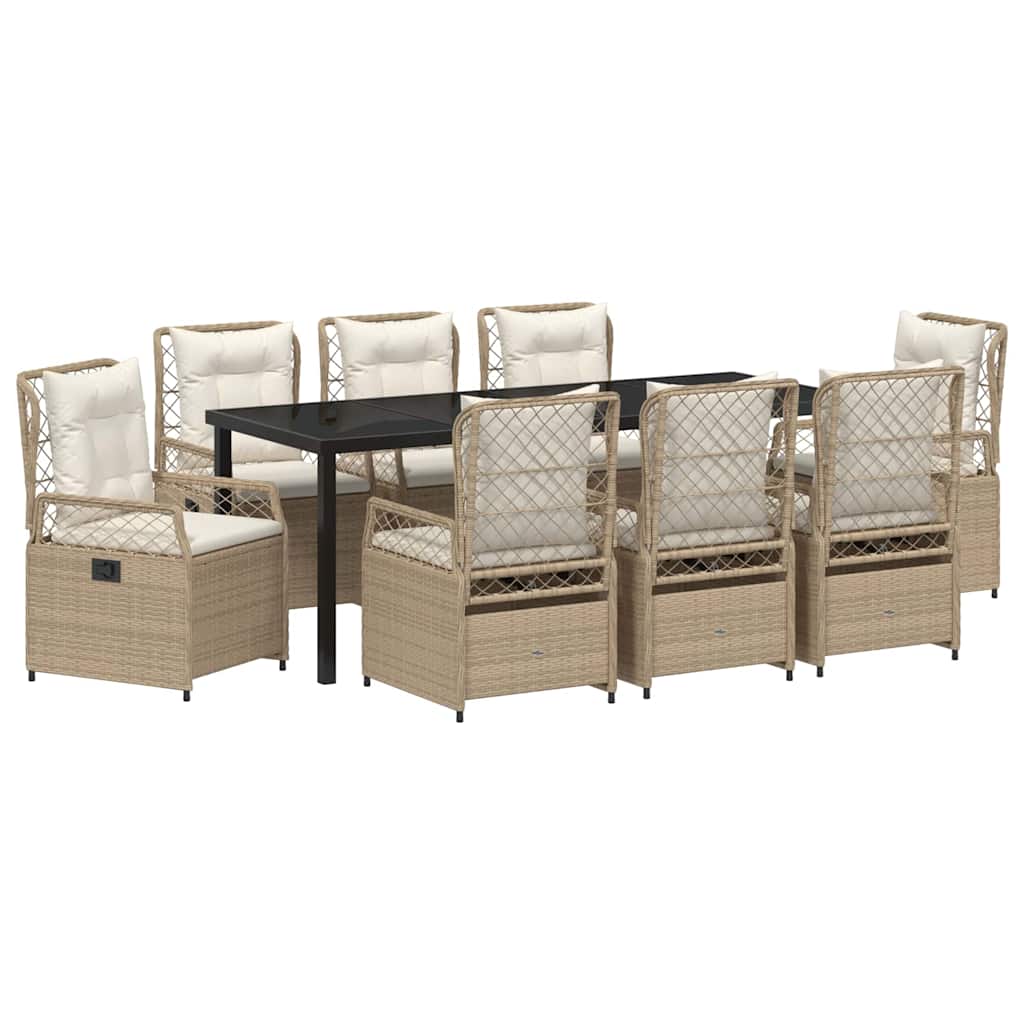 Ensemble De Salle À Manger Pour Jardin 9 Pc Polyrotin