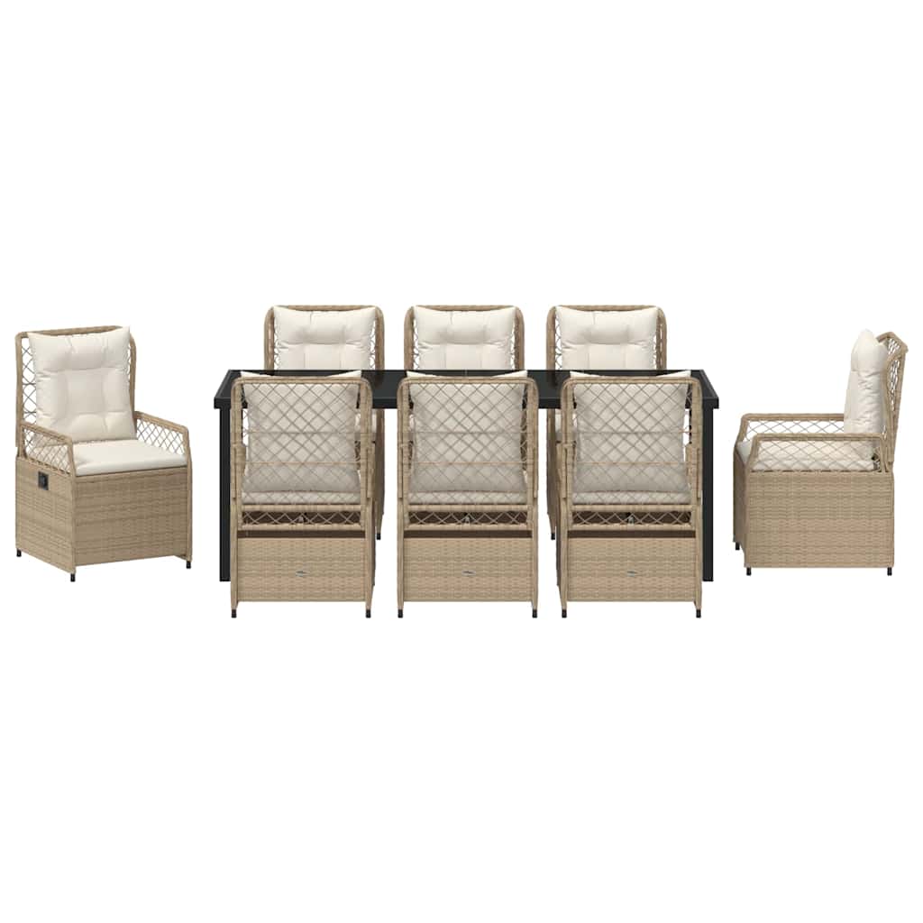 Ensemble De Salle À Manger Pour Jardin 9 Pc Polyrotin