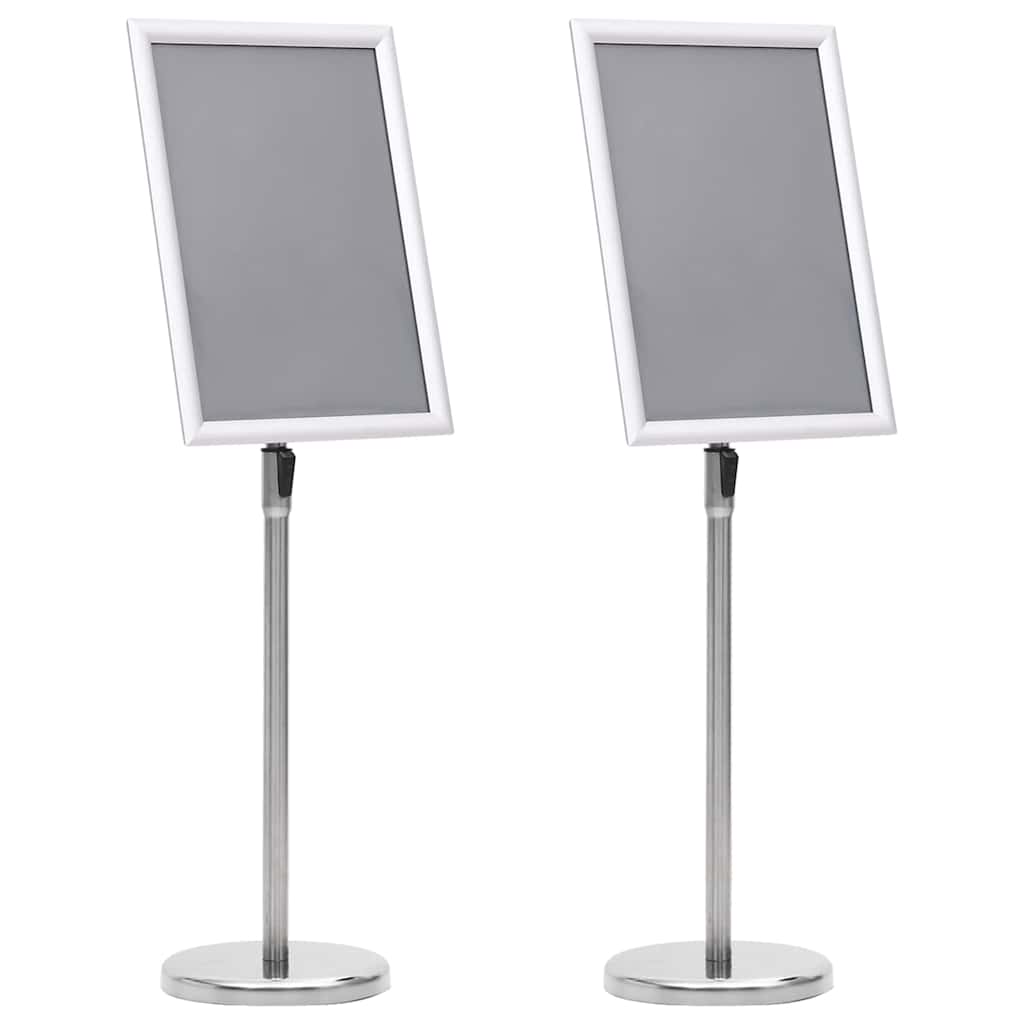 Supports De Posters 2 Pc 45 X 32,7 X 108 Cm Aluminium