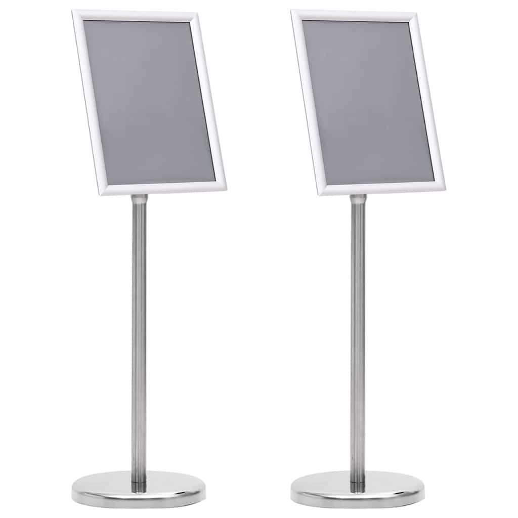 Supports De Posters 2 Pc 32,7 X 24 X 108 Cm Aluminium