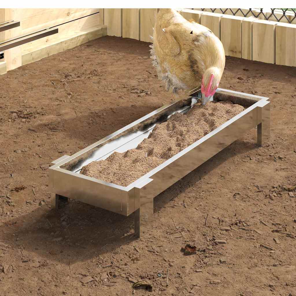 Bac De Nourrissage Pour Poules 80 X 28 X 13.5 Cm