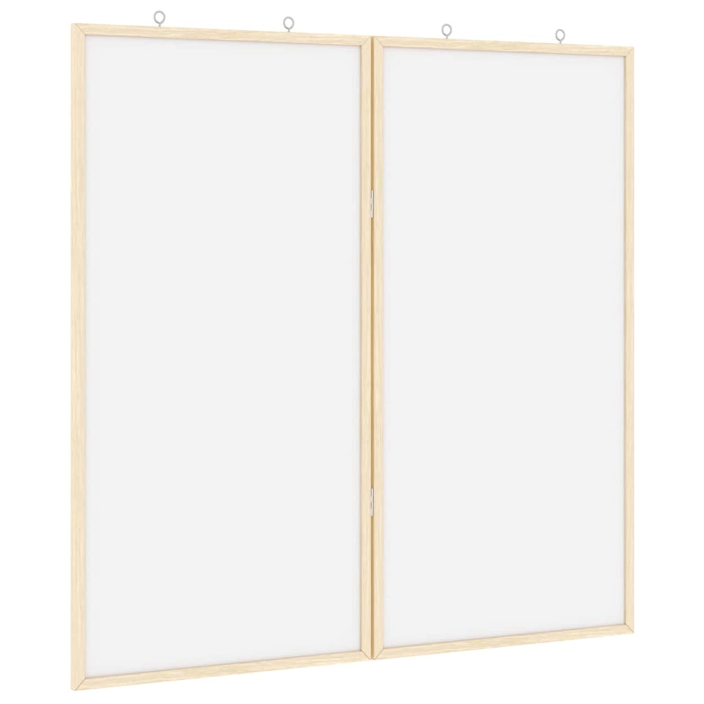 Tableau D'affichage 80 X 80 X 1.4 Cm Bois De Pin Massif Blanc