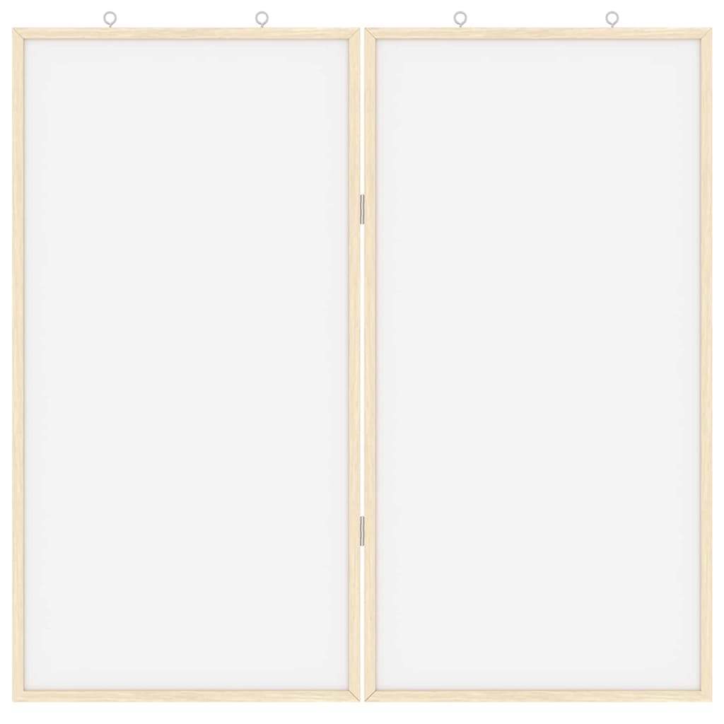 Tableau D'affichage 80 X 80 X 1.4 Cm Bois De Pin Massif Blanc