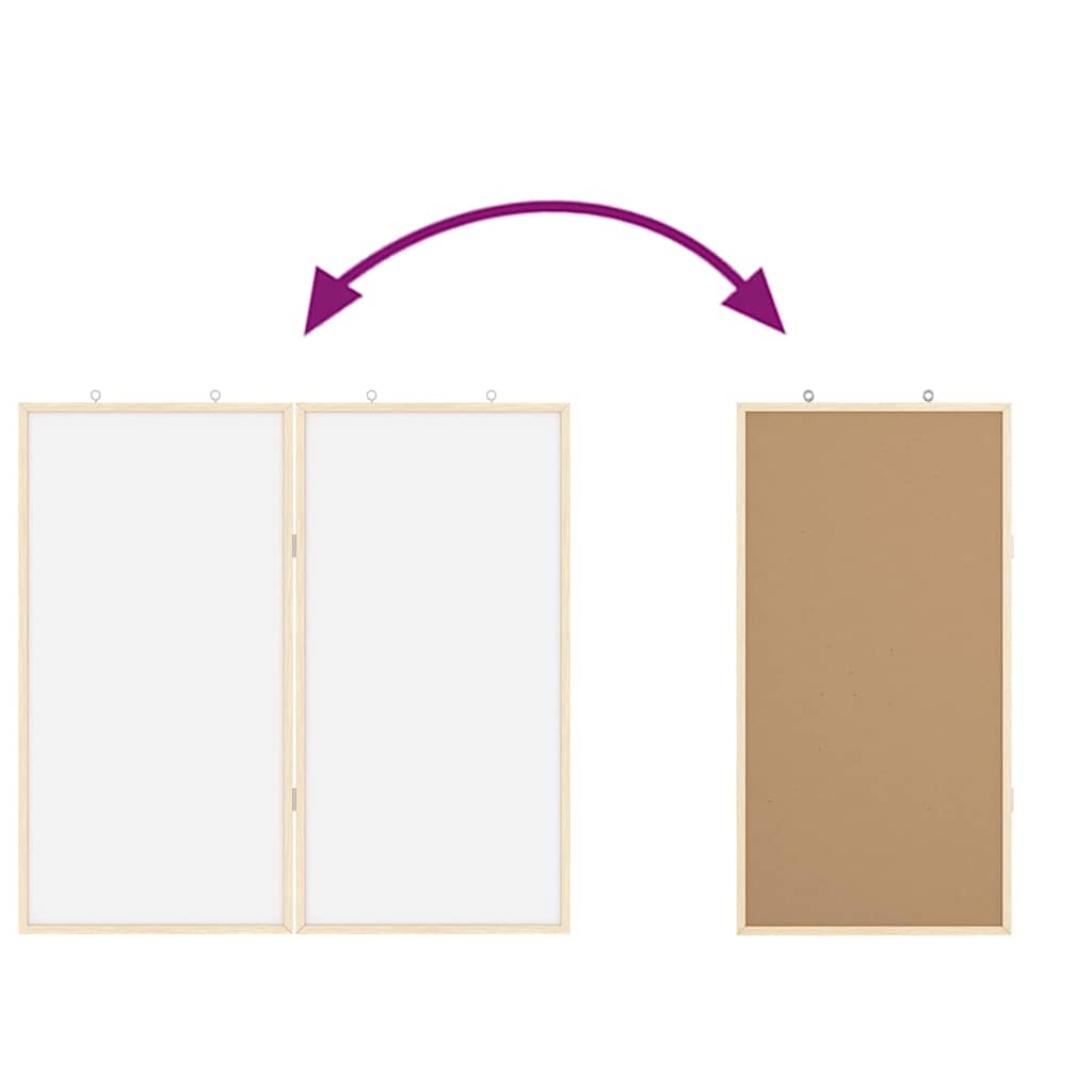 Tableau D'affichage 80 X 80 X 1.4 Cm Bois De Pin Massif Blanc