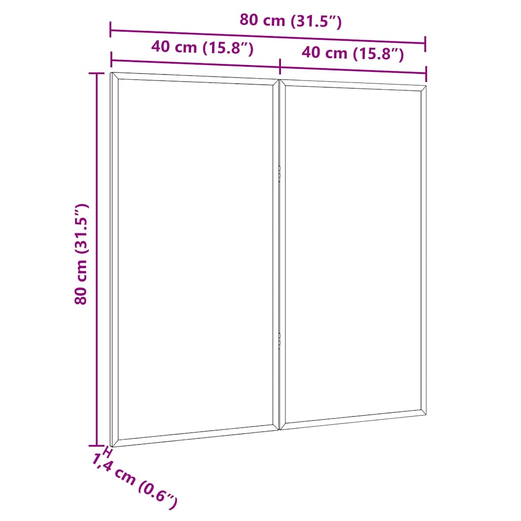 Tableau D'affichage 80 X 80 X 1.4 Cm Bois De Pin Massif Blanc