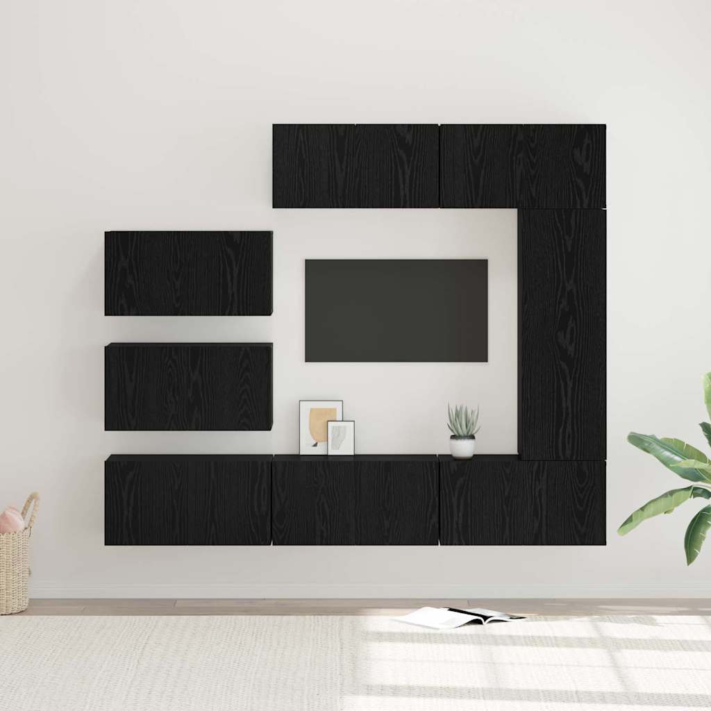 Ensemble Meuble Tv 6 Pc Bois D'ingénierie