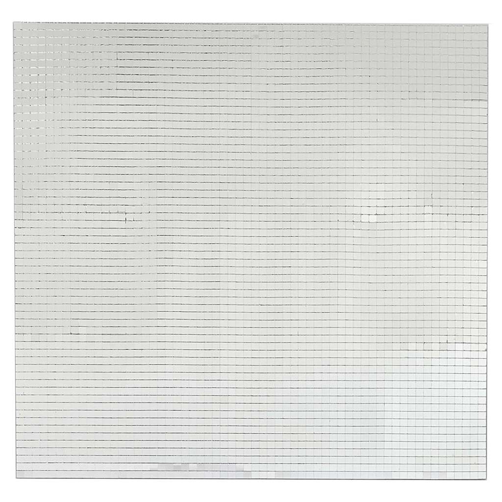 Carreau De Miroir Mosaïque 3 Pièces Argenté 30 X 30 Cm Verre