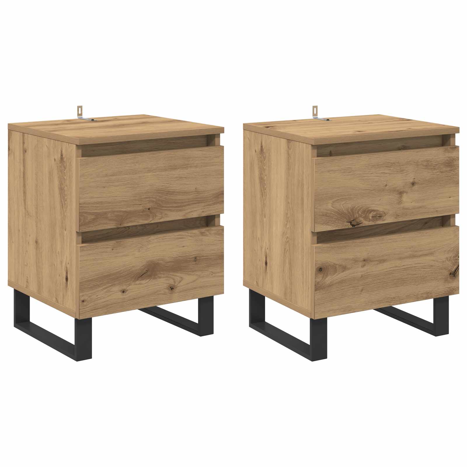 Cabinet De Chevet 2 Pc 40 X 35 X 50 Cm