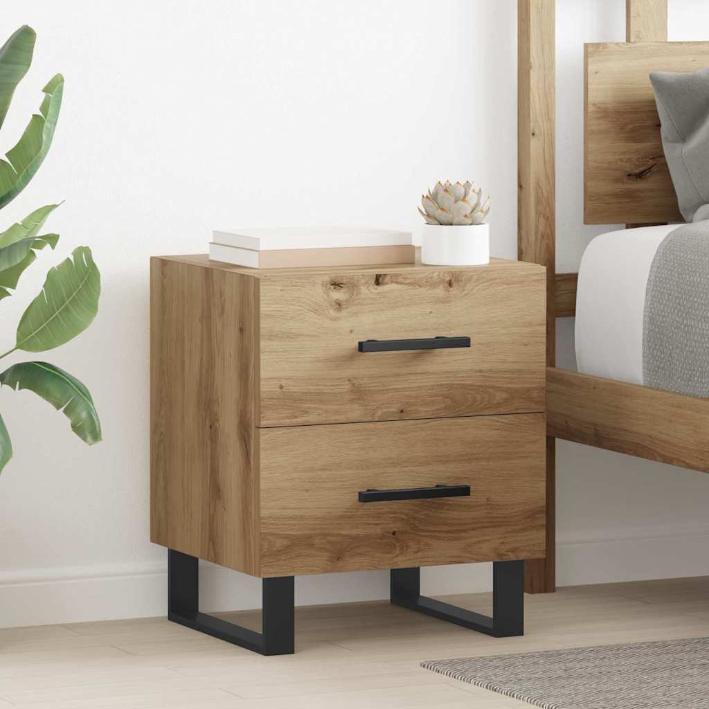 Tables De Chevet 2 Pcs 40X35X47,5 Cm Bois D’ingénierie