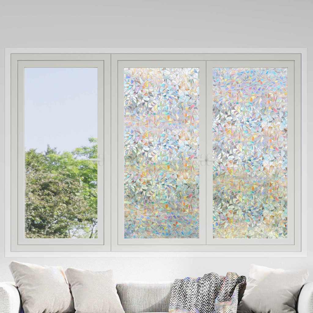 Film De Fenêtre Statique Motif Bambou 90 X 500 Cm Pvc