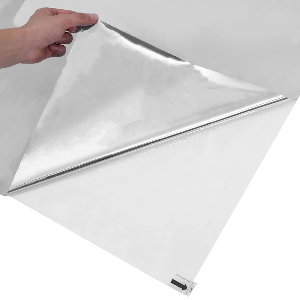 Film Solaire Réfléchissant Statique Argenté 90 X 1000 Cm Pvc