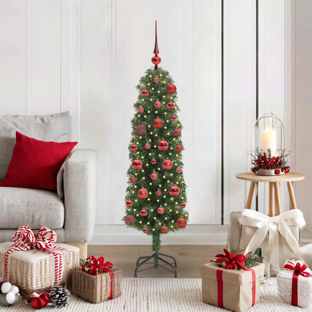 Sapin De Noël Artificiel Vert Pvc Et Acier Et Plastique