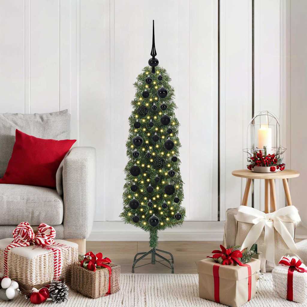 Sapin De Noël Artificiel Vert Pvc Et Acier Et Plastique