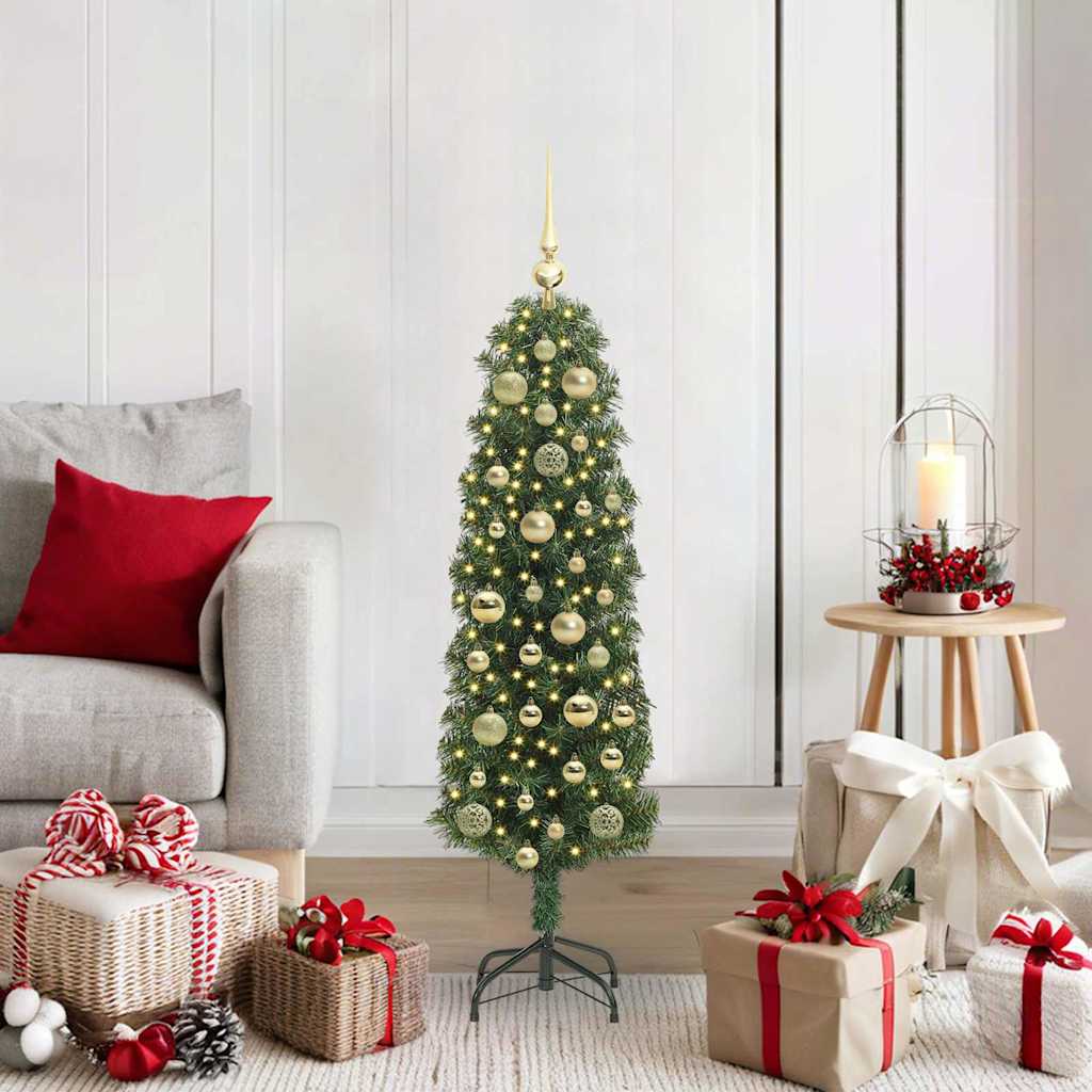 Sapin De Noël Artificiel Vert Pvc Et Acier Et Plastique