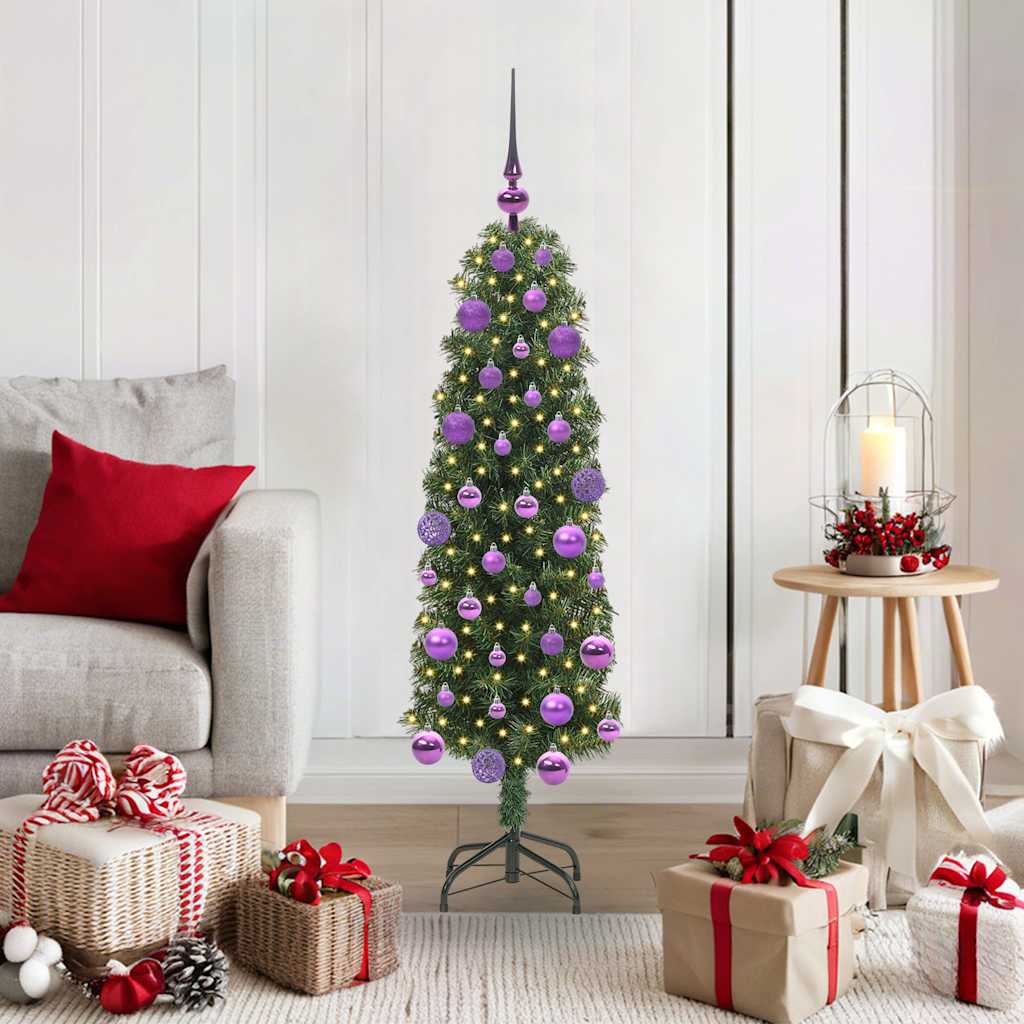 Sapin De Noël Artificiel Vert Pvc Et Acier Et Plastique