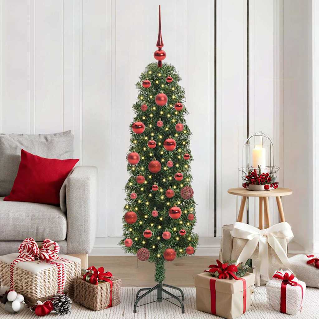 Sapin De Noël Artificiel Vert Pvc Et Acier Et Plastique