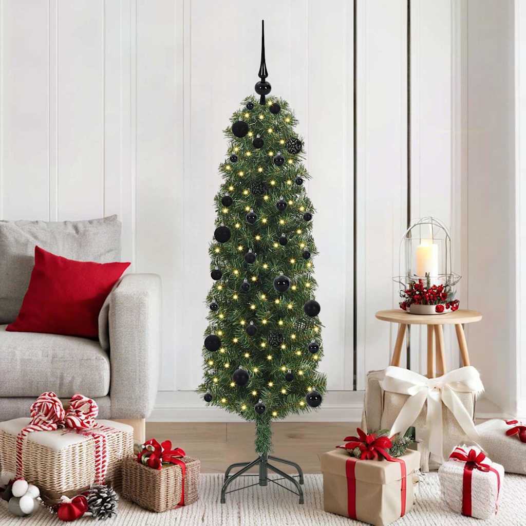 Sapin De Noël Artificiel Vert Pvc Et Acier Et Plastique