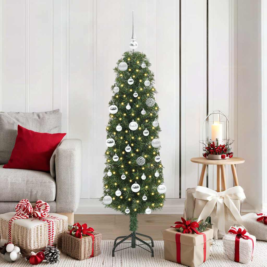 Sapin De Noël Artificiel Vert Pvc Et Acier Et Plastique