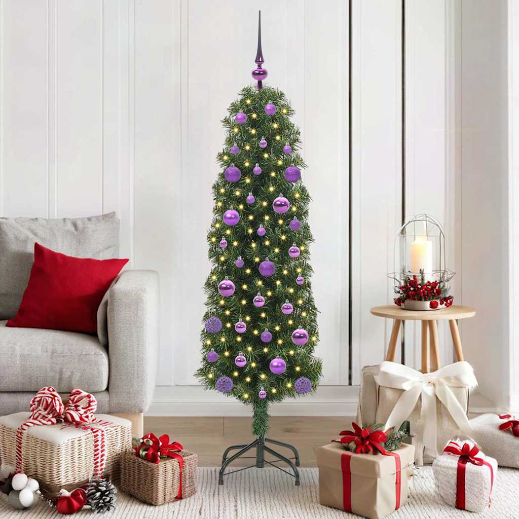 Sapin De Noël Artificiel Vert Pvc Et Acier Et Plastique