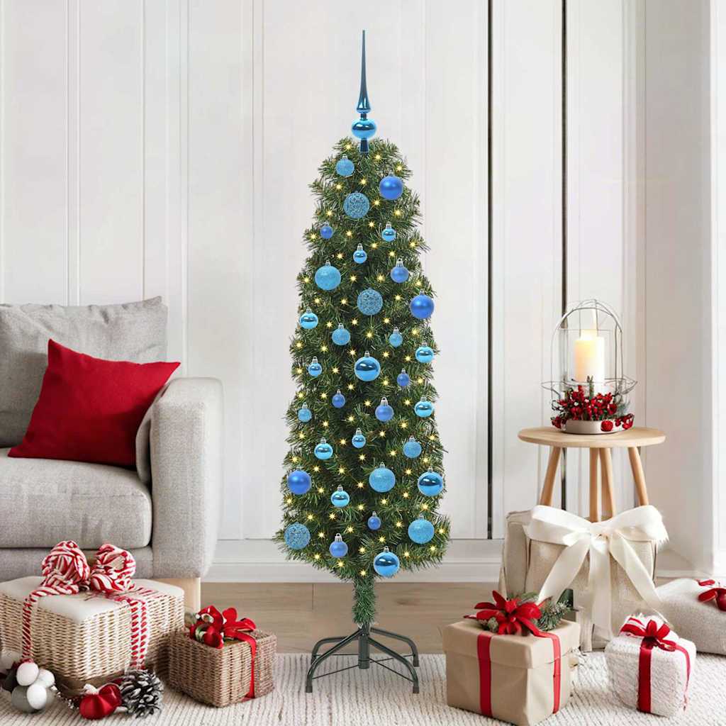 Sapin De Noël Artificiel Vert Pvc Et Acier Et Plastique