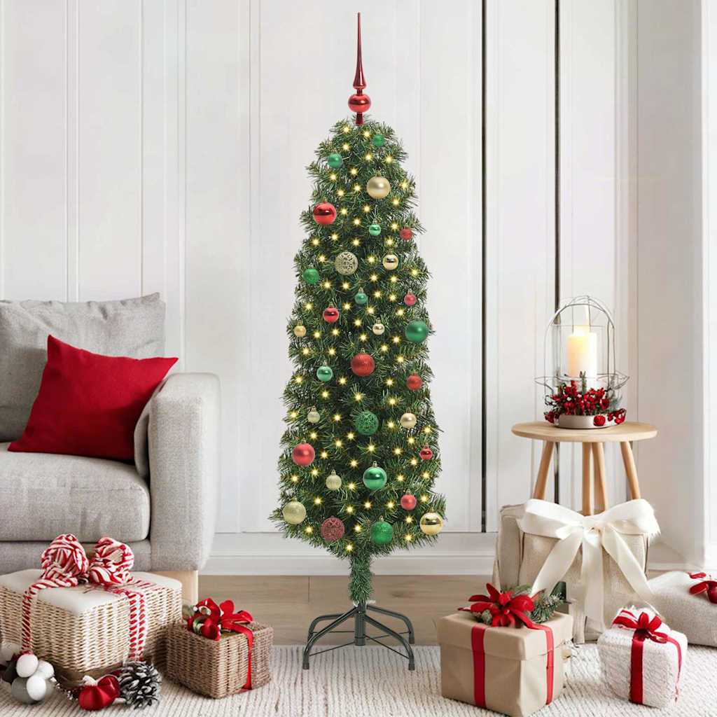 Sapin De Noël Artificiel Vert Pvc Et Acier Et Plastique