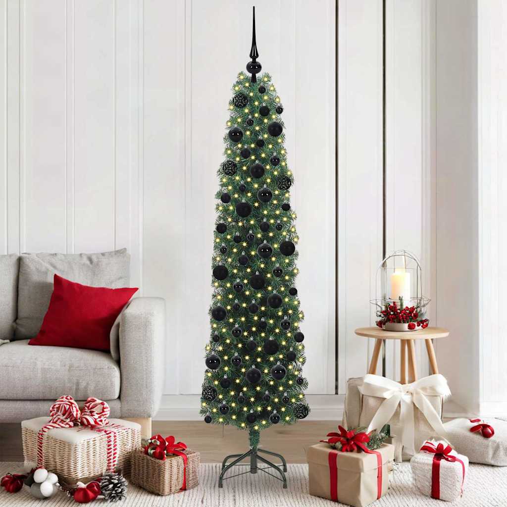 Sapin De Noël Artificiel Vert Pvc Et Acier Et Plastique