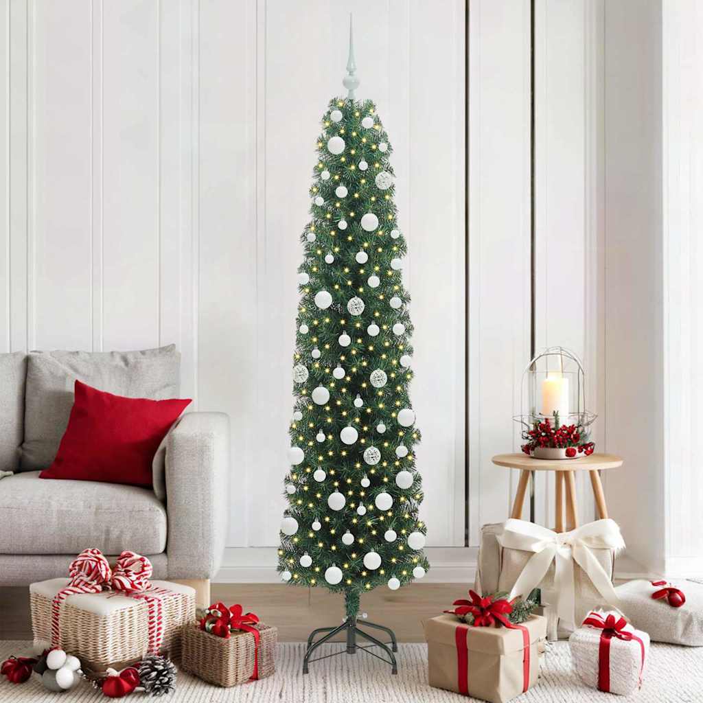 Sapin De Noël Artificiel Vert Pvc Et Acier Et Plastique