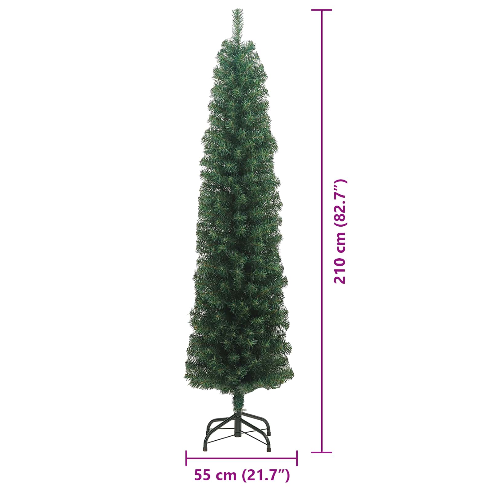 Sapin De Noël Artificiel Pvc Et Acier Et Plastique Vert