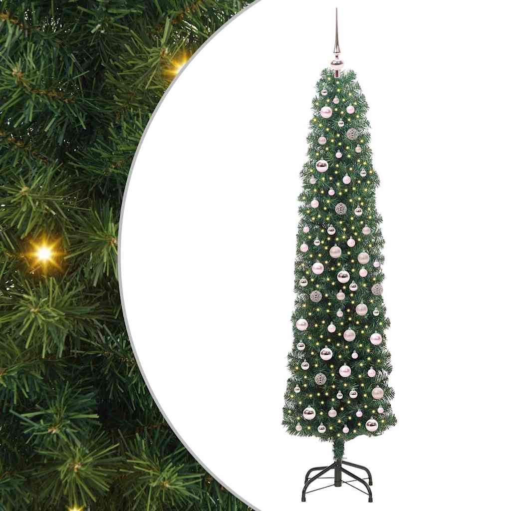 Sapin De Noël Artificiel Pvc Et Acier Et Plastique Vert