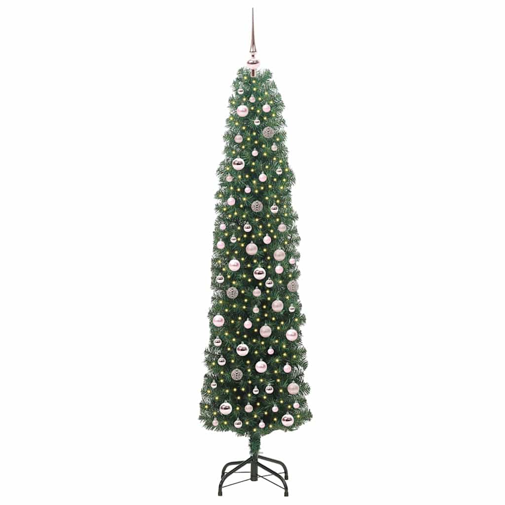 Sapin De Noël Artificiel Pvc Et Acier Et Plastique Vert