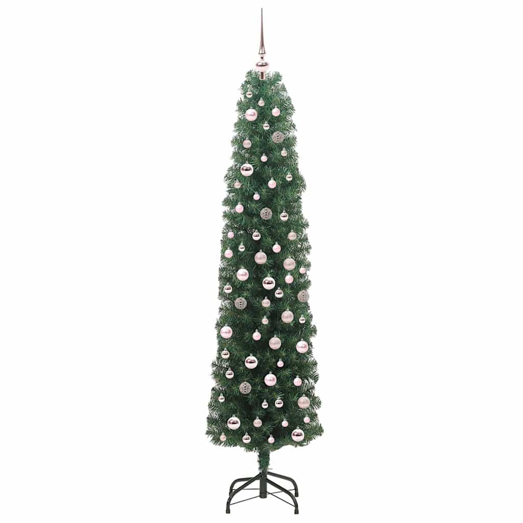 Sapin De Noël Artificiel Pvc Et Acier Et Plastique Vert