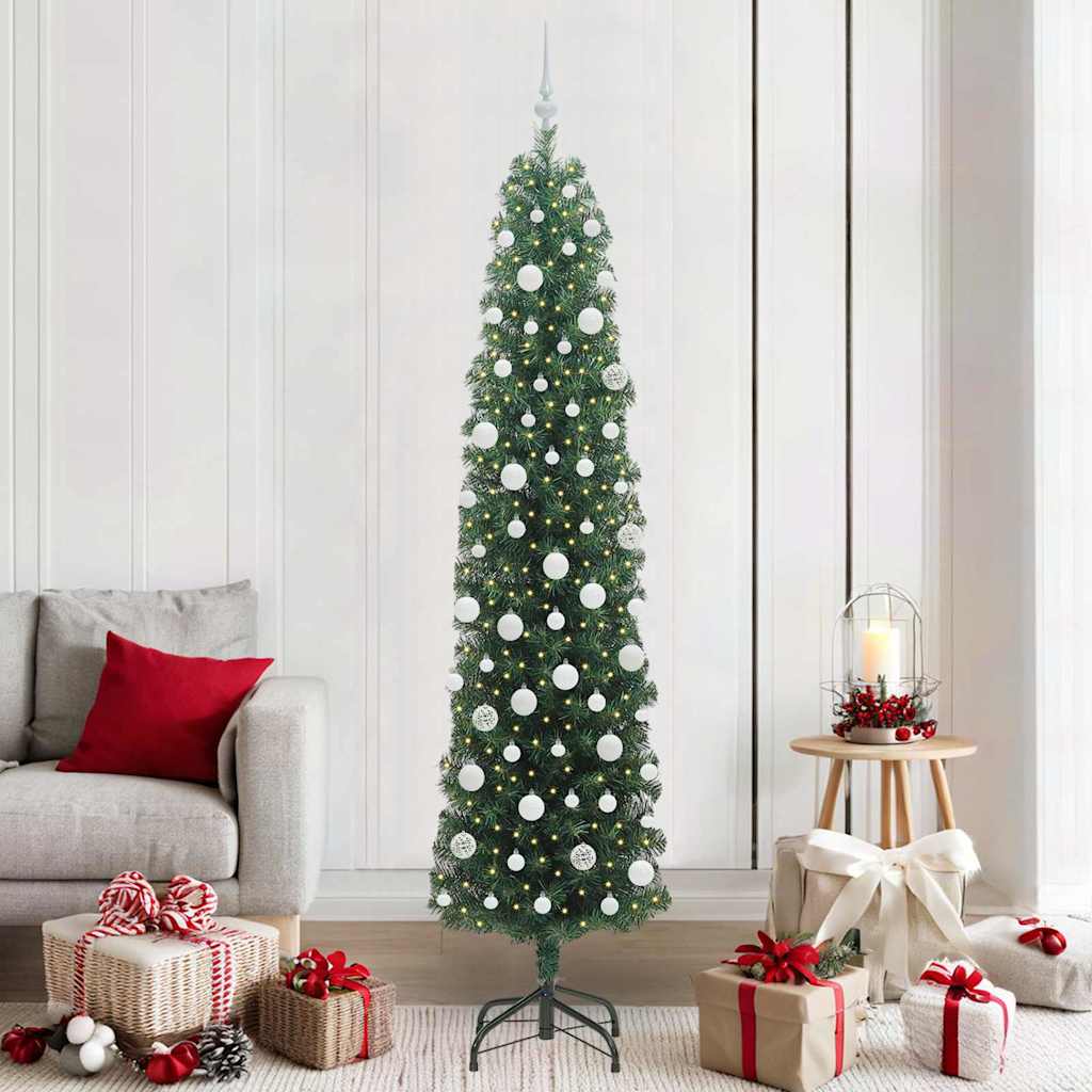 Sapin De Noël Artificiel Pvc Et Acier Et Plastique Vert
