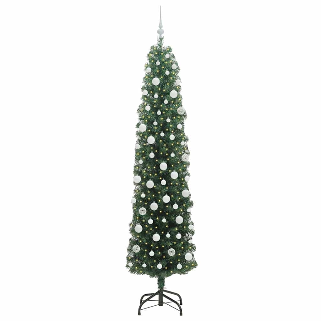 Sapin De Noël Artificiel Pvc Et Acier Et Plastique Vert