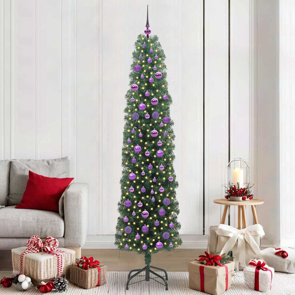 Sapin De Noël Artificiel Pvc Et Acier Et Plastique Vert