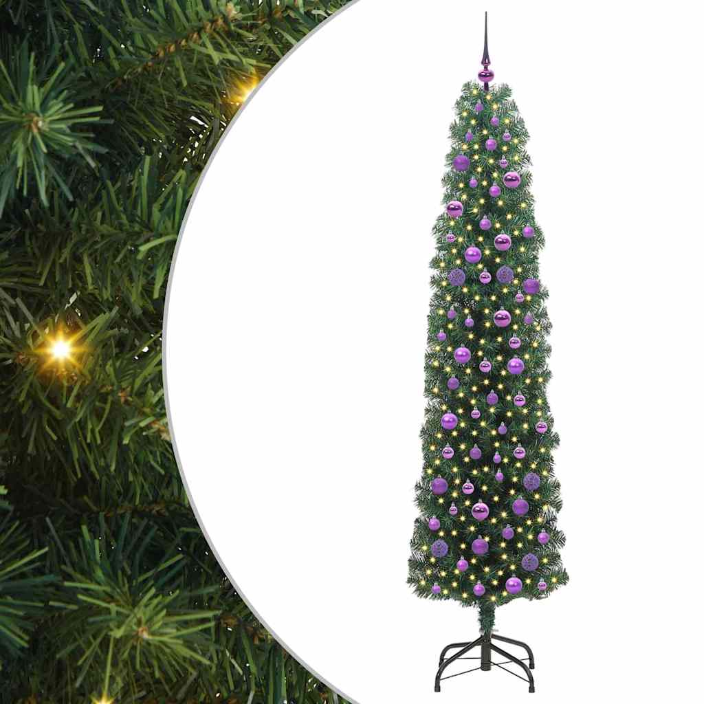 Sapin De Noël Artificiel Pvc Et Acier Et Plastique Vert
