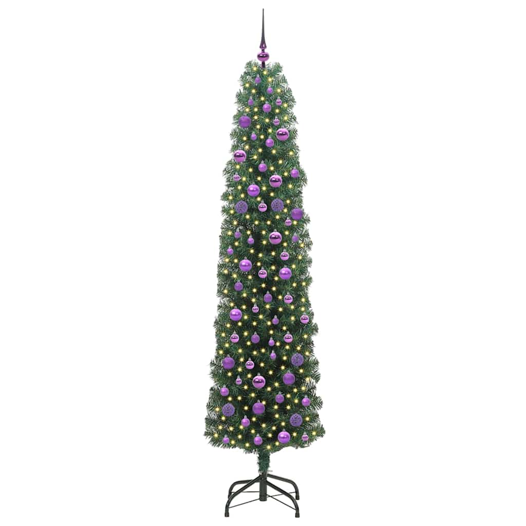 Sapin De Noël Artificiel Pvc Et Acier Et Plastique Vert