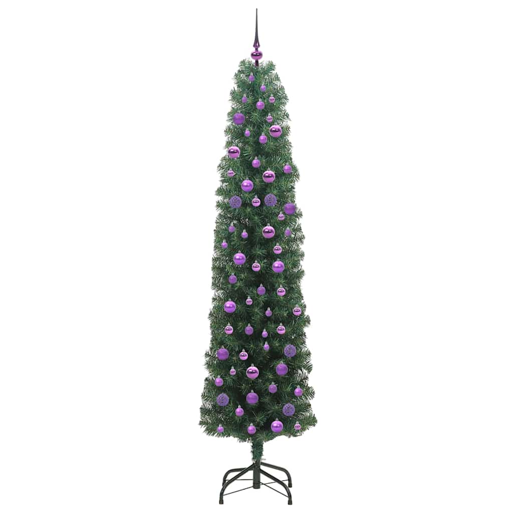 Sapin De Noël Artificiel Pvc Et Acier Et Plastique Vert