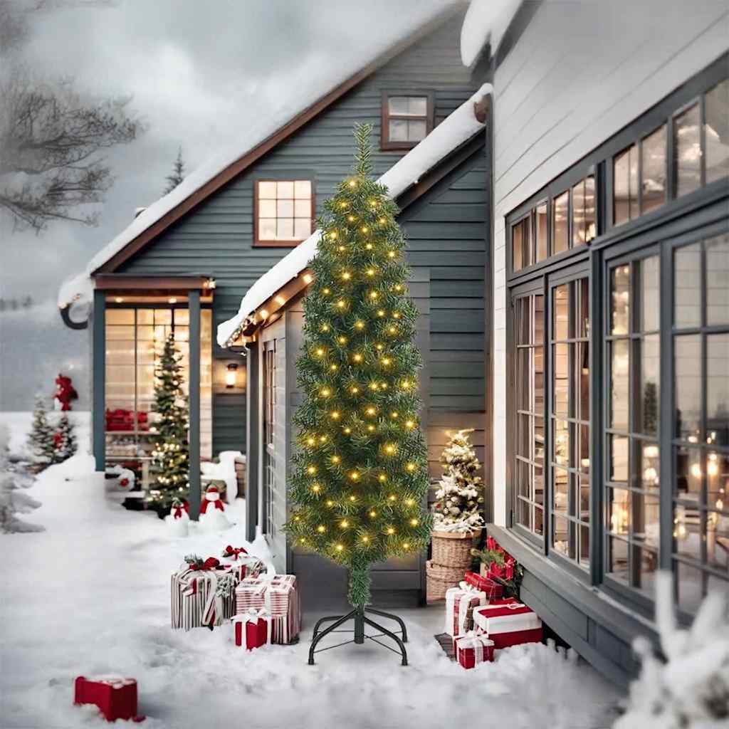 Sapin De Noël Artificiel Vert Pvc Et Acier Et Plastique