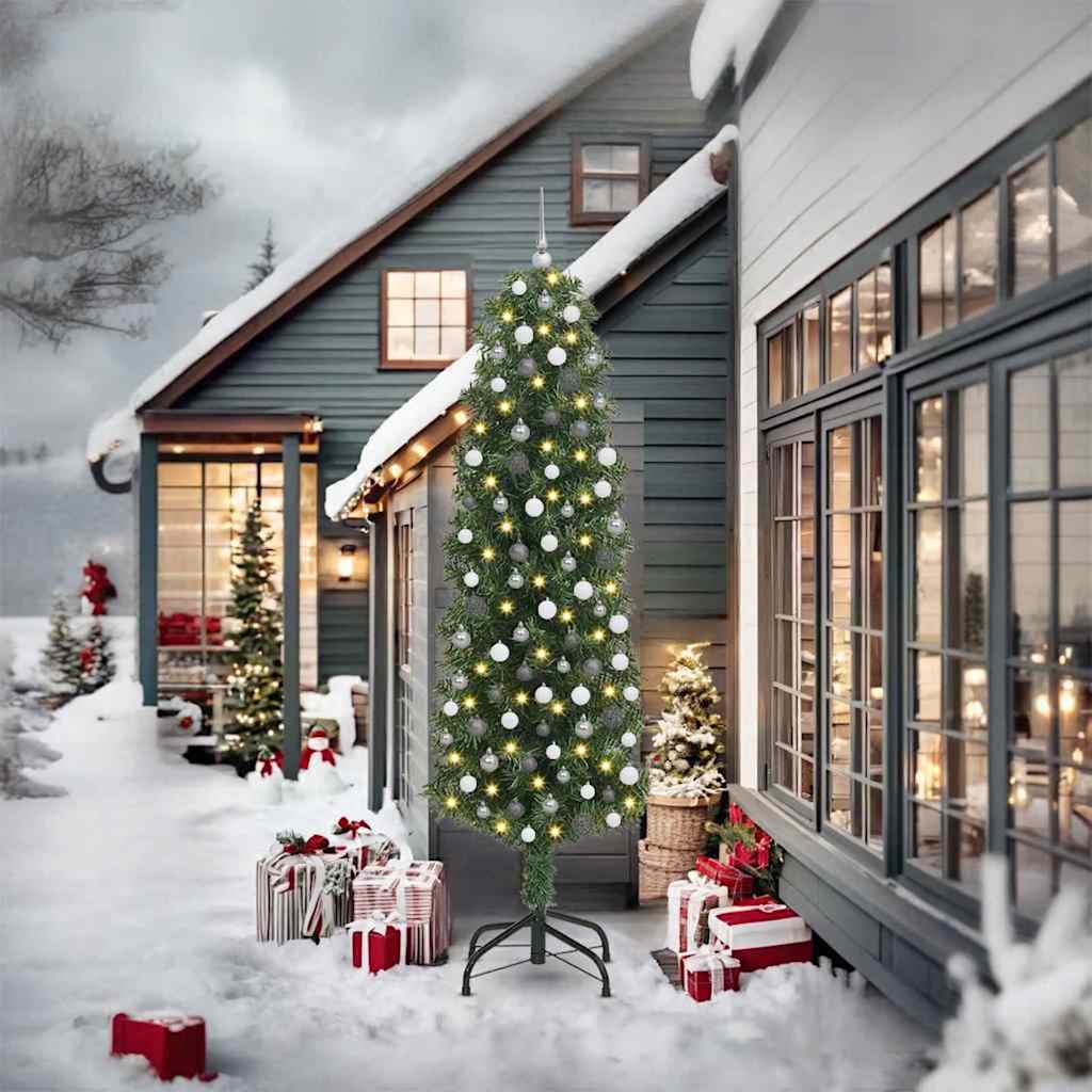 Sapin De Noël Artificiel Vert Pvc Et Acier Et Plastique