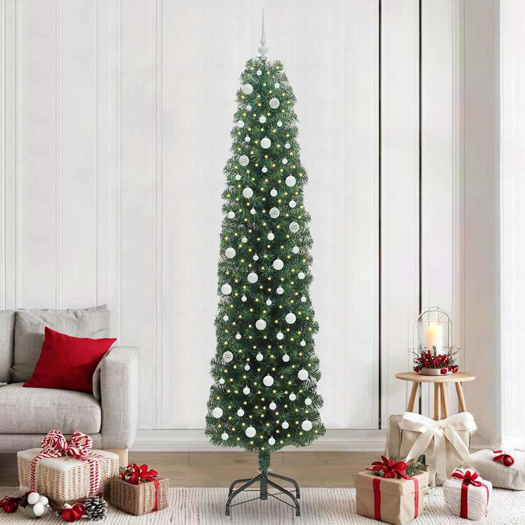 Sapin De Noël Artificiel Vert Pvc Et Acier Et Plastique