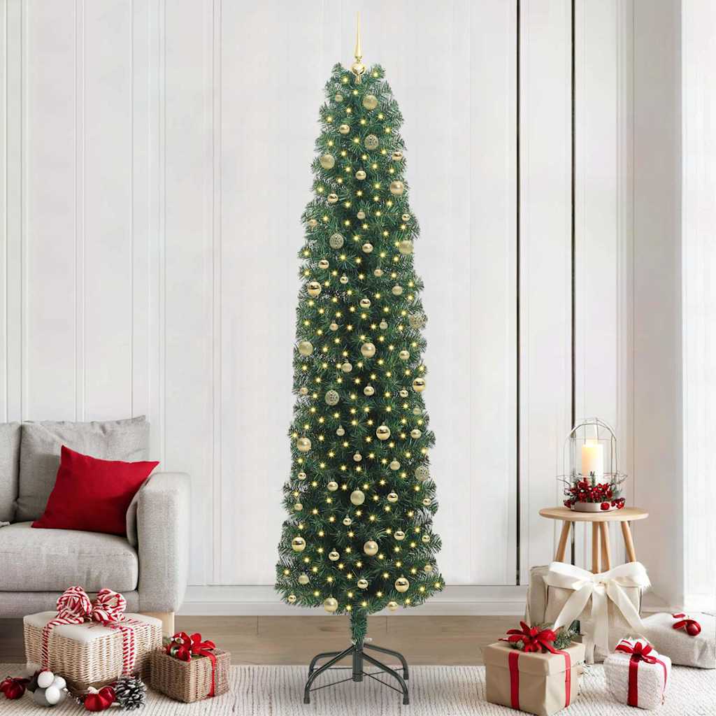 Sapin De Noël Artificiel Vert Pvc Et Acier Et Plastique