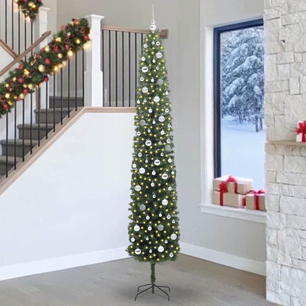 Sapin De Noël Artificiel Vert Pvc Et Acier Et Plastique