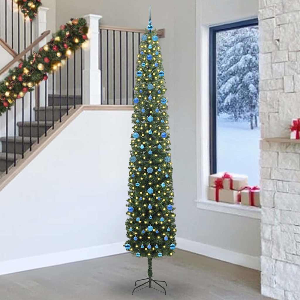 Sapin De Noël Artificiel Vert Pvc Et Acier Et Plastique
